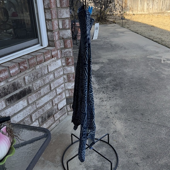 NWT Lauren Ralph Lauren Asymmetrical Blue White Skirt S $99 - Picture 5 of 7